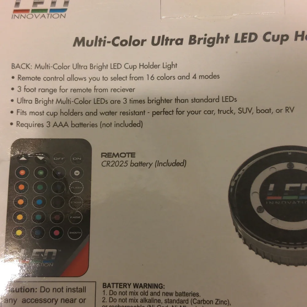 Multicolor ultra bright cup light NWT